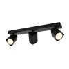 Czarne Reflektory Sufitowe Lampa Spot ITALUX MERUSA SPL-31970-3B-BK